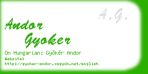 andor gyoker business card